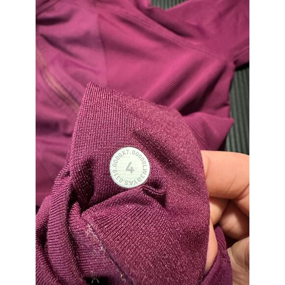 Lululemon Far and Free Jacket Marvel Purple Size 4 Hooded Athletic Running Yoga - Picture 3 of 12